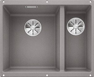 Мойка BLANCO SUBLINE 340/160-U Silgranit алюметаллик, чаша слева
