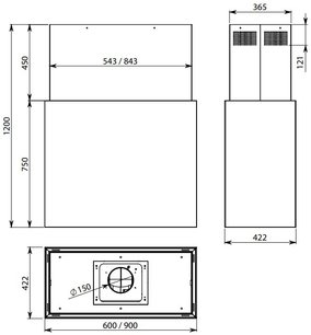 Вытяжка Фалмек LAGUNA IS STEEL 90 BLACK фото 3 в Новосибирске Вытяжка Falmec LAGUNA IS STEEL 90 BLACK фото 3 в Новосибирске