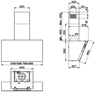 Вытяжка Faber DAISY EG6 LED BK A80 фото 4 в Новосибирске