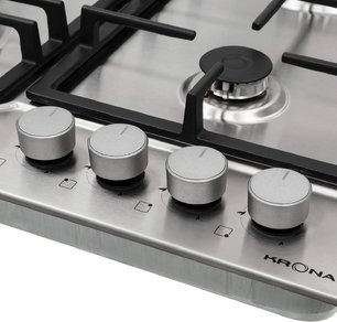 Газовая варочная панель KRONA NEBEL 60 IX W фото 4 в Новосибирске