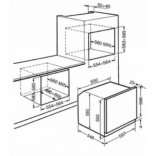 Духовой шкаф Smeg SF800GVP фото 2 в Новосибирске