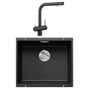 Blanco (мойка SUBLINE 500-U SILGRANIT + FONTAS-S II SILGRANIT антрацит) фото в Новосибирске