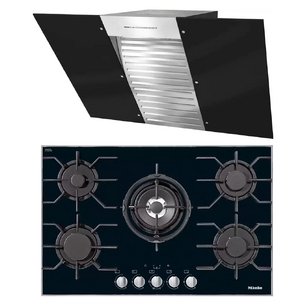 Miele (варочная панель KM 3034-1 + вытяжка DA 6096 W OBSW) фото в Новосибирске