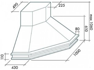 Вытяжка Фалмек Tempo Antico Ang (600) S вишня фото 2 в Новосибирске Вытяжка Falmec Tempo Antico Ang (600) S вишня фото 2 в Новосибирске