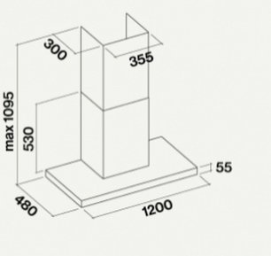 Вытяжка Фалмек Lumina 120 Glass Black wall (NRS) фото 3 в Новосибирске Вытяжка Falmec Lumina 120 Glass Black wall (NRS) фото 3 в Новосибирске