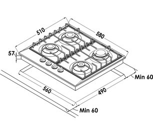 Варочная панель Schaub Lorenz SLK GV6520 фото 2 в Новосибирске