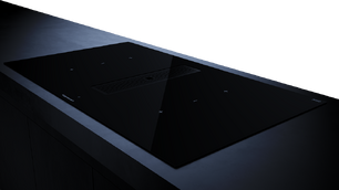 Индукционная варочная панель с вытяжкой Kuppersbusch KMI 9350.0 SR Black Chrome фото 3 в Новосибирске