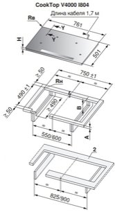 Варочная панель V-ZUG CookTop V4000 I804 CTI4T-31158 фото 4 в Новосибирске