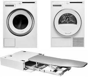 Asko Classic 4 (стиральная машина W2086C.W/3 + сушильная машина T208H.W + гладильная доска HI1153W) фото в Новосибирске