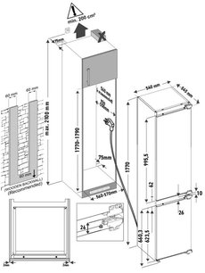 Встраиваемый холодильник Крона BALFRIN фото 4 в Новосибирске Встраиваемый холодильник KRONA BALFRIN фото 4 в Новосибирске