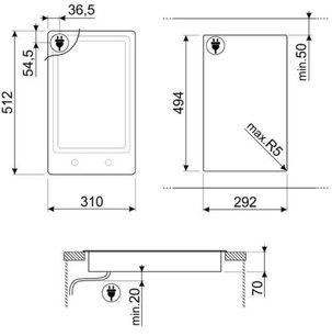 Варочная панель Смег PGF30T-1 фото 4 в Новосибирске Варочная панель Smeg PGF30T-1 фото 4 в Новосибирске
