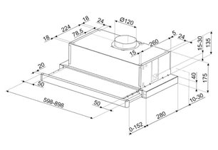 Встраиваемая вытяжка Smeg KSET61E2 фото 4 в Новосибирске