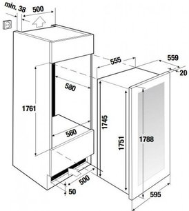 Встраиваемый холодильник для вина Kuppersbusch FWK 8850.0 S1 фото 4 в Новосибирске