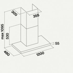 Вытяжка Фалмек Lumina 120 Glass White wall (NRS) фото 2 в Новосибирске Вытяжка Falmec Lumina 120 Glass White wall (NRS) фото 2 в Новосибирске