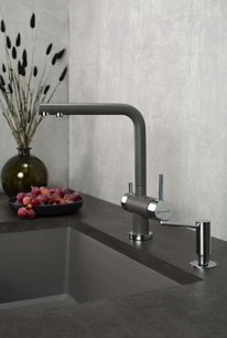 Комплект смесителя Omoikiri NAGANO-BN + PURE DROP LITE фото 3