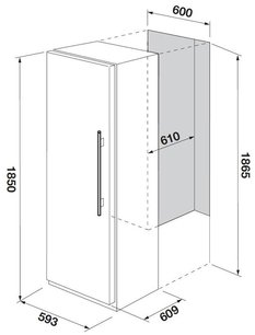 Встраиваемая морозильная камера Fulgor Milano FFSI 351 NF ED X фото 3 в Новосибирске
