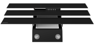 Вытяжка Maunfeld CASCADA TRIO 90 BLACK фото 4 в Новосибирске