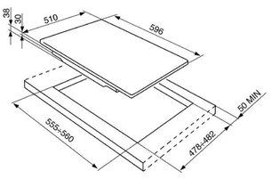 Варочная панель Смег P64ES фото 2 в Новосибирске Варочная панель Smeg P64ES фото 2 в Новосибирске