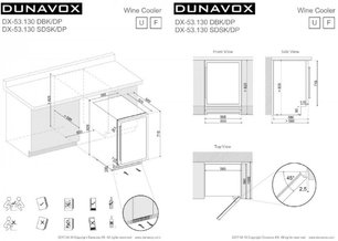 Винный шкаф Dunavox DX-53.130DBK/DP фото 3 в Новосибирске