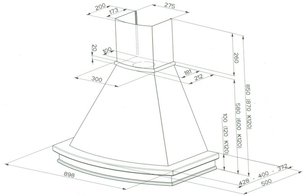 Вытяжка Faber TRENDY 90 SC H-EP корпус венецианская штукатурка фото 3 в Новосибирске