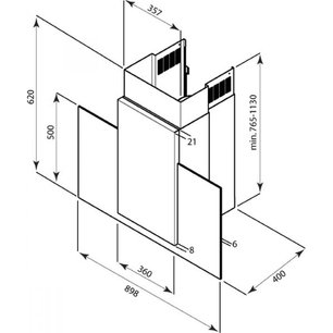 Вытяжка De Dietrich DHD 796 X фото 3 в Новосибирске