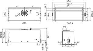 Встраиваемая вытяжка Элика LANE SENSOR BL MAT/A/52 старая версия фото 2 в Новосибирске Встраиваемая вытяжка Elica LANE SENSOR BL MAT/A/52 старая версия фото 2 в Новосибирске