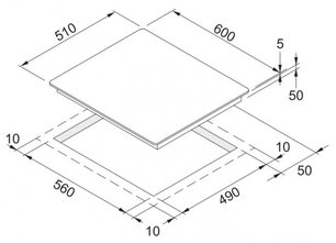 Независимая варочная панель Франке FHC 604 4C T BP фото 3 в Новосибирске Независимая варочная панель Franke FHC 604 4C T BP фото 3 в Новосибирске