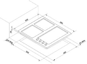 Варочная поверхность Korting HG 695 CTN фото 2 в Новосибирске