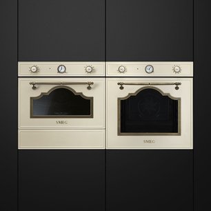 Компактный духовой шкаф с пароваркой Smeg SF4750VCPO1 фото 3 в Новосибирске