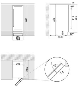 Встраиваемый винный шкаф Pando PVZB 30-16CRR фото 3 в Новосибирске