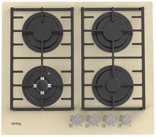 Газовая стеклянная варочная панель Korting HGG 6825 CTB фото в Новосибирске