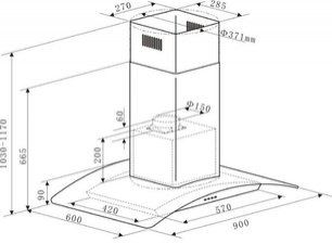 Кухонная вытяжка MAUNFELD Ancona PlusA 90 нержавеющая сталь\прозрачное стекло фото 2 в Новосибирске