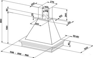 Вытяжка Faber RANCH 90 Spatolato SC H-EP корпус венецианская штукатурка фото 3 в Новосибирске