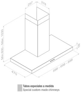 Вытяжка Pando P-823/90 IX V.850 SEC фото 2 в Новосибирске