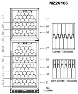Винный шкаф La Sommeliere MZ2V165 фото 4 в Новосибирске