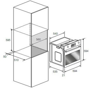 Духовой шкаф Fulgor Milano FQO 6009 MT X фото 3 в Новосибирске
