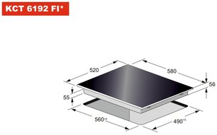 Варочная панель Кайзер KCT 6192 FI ElfEm фото 4 в Новосибирске Варочная панель Kaiser KCT 6192 FI ElfEm фото 4 в Новосибирске