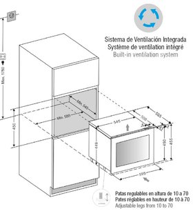 Встраиваемый винный шкаф Pando PVMAVP 45-16CRL W фото 2 в Новосибирске