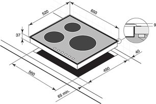 Независимая варочная панель Де Дитрих DTV 724 X фото 2 в Новосибирске Независимая варочная панель De Dietrich DTV 724 X фото 2 в Новосибирске