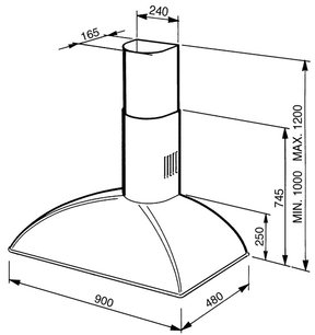 Вытяжка Smeg KSE89AO9 фото 3 в Новосибирске
