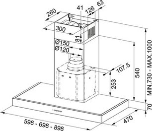 Вытяжка Franke FDF 6357 XS фото 2 в Новосибирске