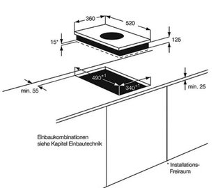 Варочная панель АЕГ HC451500EB фото 3 в Новосибирске Варочная панель AEG HC451500EB фото 3 в Новосибирске