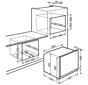 Духовой шкаф Smeg SF6922PPZ фото 2 в Новосибирске