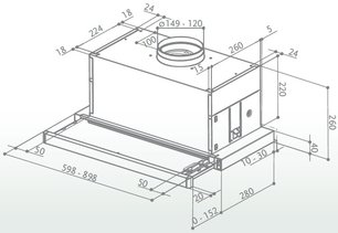 Вытяжка Faber MAXIMA EG8 AM/X A60 фото 2 в Новосибирске