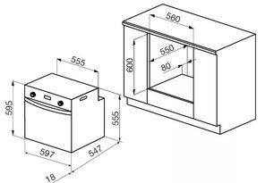 Духовой шкаф Korting OKB 9123 CMGN фото 2 в Новосибирске