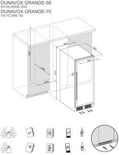 Винный шкаф Dunavox DX-70.258B фото 3 в Новосибирске
