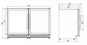 Шкаф для вина и напитков Dometic C50G Wine&Beer фото 3 в Новосибирске