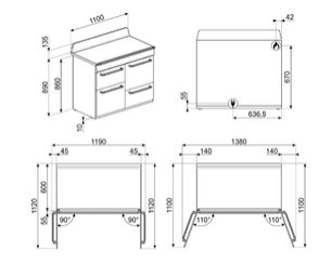 Варочный центр Smeg TR4110GR фото 4 в Новосибирске
