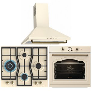 Gorenje (варочная панель GW6D42CLI + духовой шкаф BO6735CLI + вытяжка WHC63CLI) фото в Новосибирске