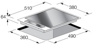 Варочная панель Фулгор Милано CPH 402 ID TC X/2 фото 3 в Новосибирске Варочная панель Fulgor Milano CPH 402 ID TC X/2 фото 3 в Новосибирске